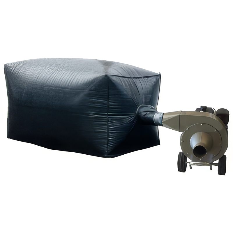 Gen2 woven insulation removal bag attached to a vacuum